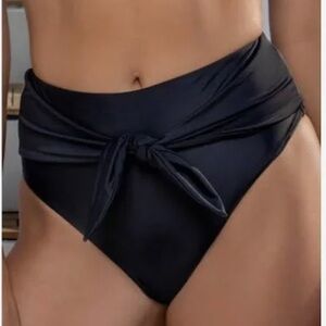 Swiminista XS Black High rise Bikini Bottoms. NWT